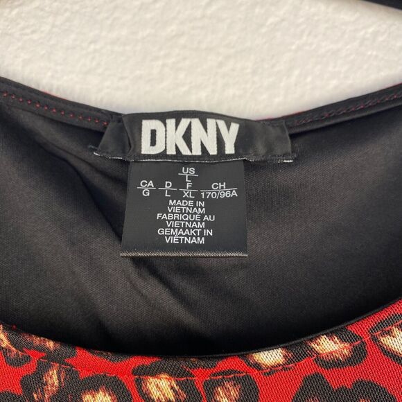 DKNY Women's Multicolor Tank Top Wrap Front Sleeveless Size L‎ - Picture 3 of 10